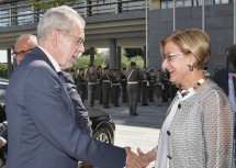 Landeshauptfrau Johanna Mikl-Leitner empfing Bundespräsident Alexander Van der Bellen in St. Pölten.