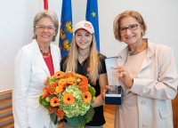 Weltmeisterin Jessica Pilz feierlich in St. Pölten empfangen Weltmeisterin Jessica Pilz feierlich in St. Pölten empfangen