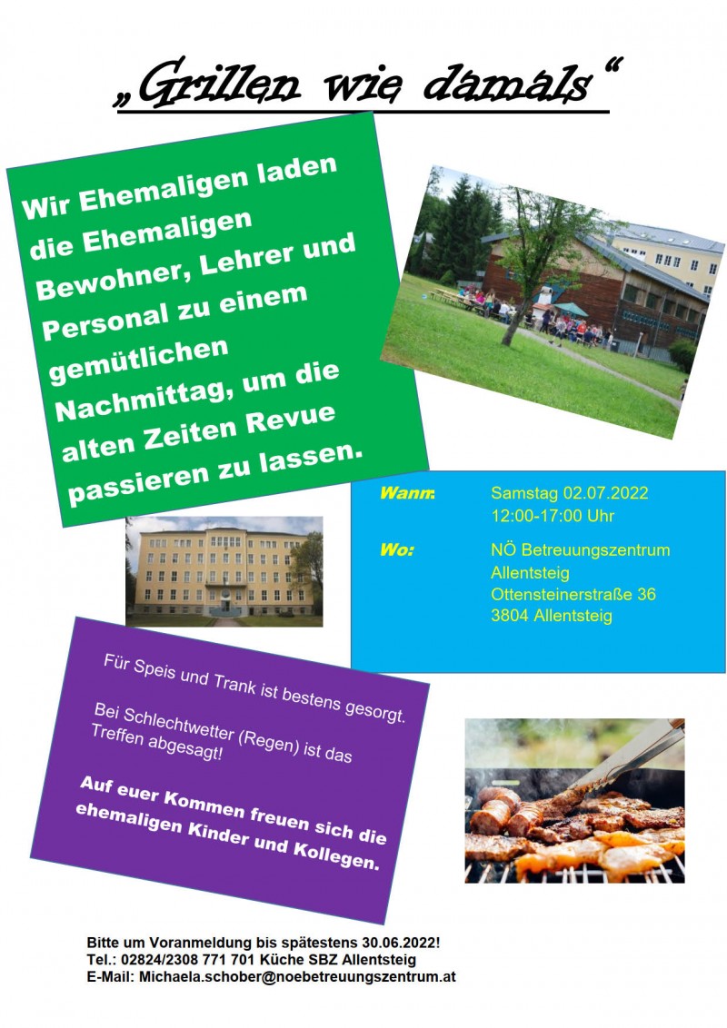 Plakat fest der ehemaligen Bewohnerinnen