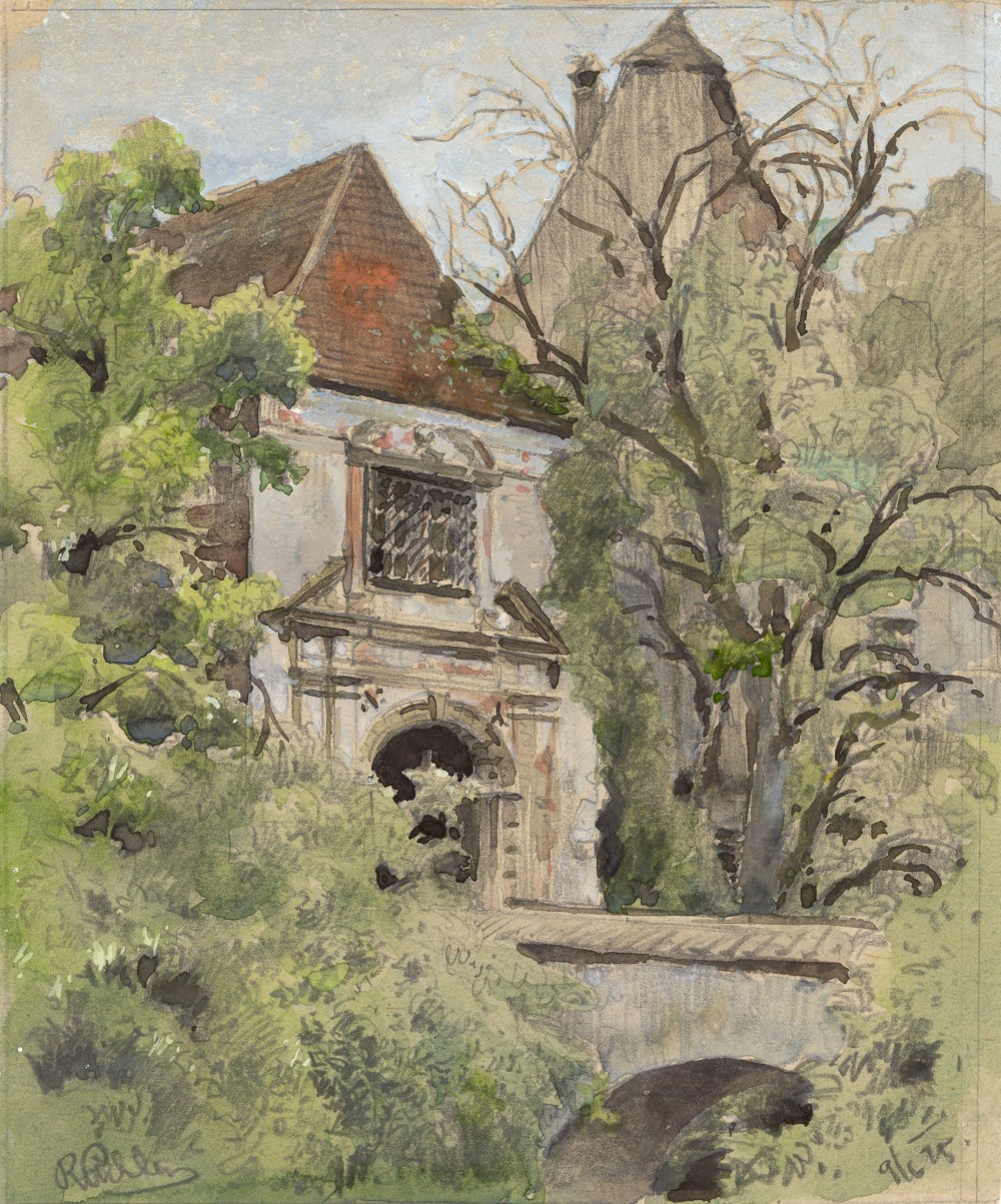 Aquarell Schloss Purgstall an der Erlauf