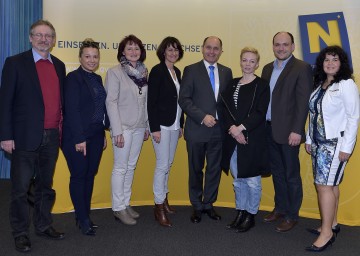 Informationsaustausch: Landeshauptmann-Stellvertreter und NÖGUS-Vorsitzender Mag. Wolfgang Sobotka mit der Delegation aus der deutsch-polnischen Region Spree-Neiße-Bober.