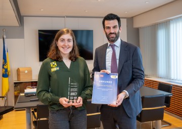 LH-Stellvertreter Sportlandesrat Udo Landbauer und Emma Gutjahr