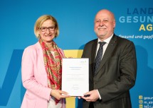 Landeshauptfrau Johanna Mikl-Leitner mit Klemens Eibenberger, Ärztlicher Direktor des Landesklinikum Waidhofen/Ybbs i. R.