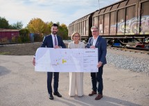 (v.l.) LH-Stellvertreter Udo Landbauer, Landeshauptfrau Johanna Mikl-Leitner und Bürgermeister Guntramsdorf Robert Weber.