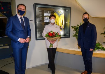 Sportlandesrat Jochen Danninger, Ingrid Wendl und Wolfgang Eibeck (v.l.n.r.)