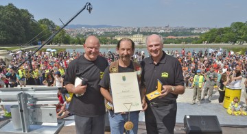 Toy Run 2012: Wolfgang Böck, Ernst Graft und Landeshauptmann Dr. Erwin Pröll (v.l.n.r).