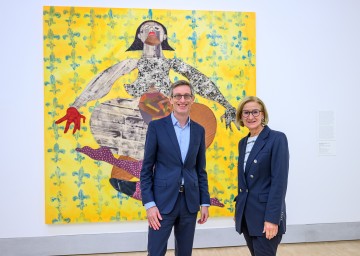 Landeshauptfrau Johanna Mikl-Leitner und Ralph Gleis, Generaldirektor Albertina.