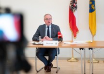 LH-Stellvertreter Stephan Pernkopf bei der Pressekonferenz