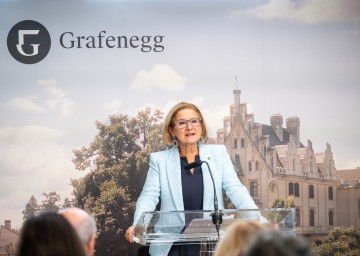 Landeshauptfrau Johanna Mikl-Leitner zur Bilanz des Kunst- und Kulturjahres 2023 in Niederösterreich.