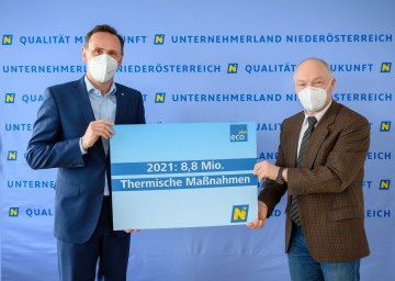 Wirtschafts-Landesrat Jochen Danninger und ecoplus Geschäftsführer Helmut Miernicki 