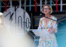 Landeshauptfrau Johanna Mikl-Leitner bei Ihrer Festrede zu „100 Jahre Stadterhebung Scheibbs“.