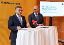 Mobilitätslandesrat Ludwig Schleritzko & Landesverkehrsplaner Werner Pracherstorfer informierten im Rahmen einer Pressekonferenz