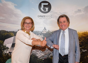 Landeshauptfrau Johanna Mikl-Leitner und Rudolf Buchbinder präsentierten im Palais Niederösterreich in Wien das Programm des neu konzipierten Grafenegg Festivals 2020.