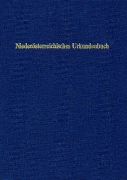 Niederösterreichisches Urkundenbuch Band 4