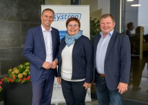 Landesrat Jochen Danninger, Landtagsabgeordnete Michaela Hinterholzer, Bürgermeister Josef Unterberger