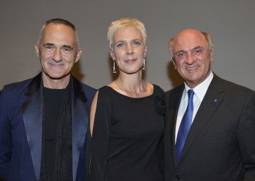 Manfred Wakolbinger, Dr. Alexandra Schantl und Landeshauptmann Dr. Erwin Pröll bei der Eröffnung der Landesgalerie für zeitgenössische Kunst in Krems (v.l.n.r.)