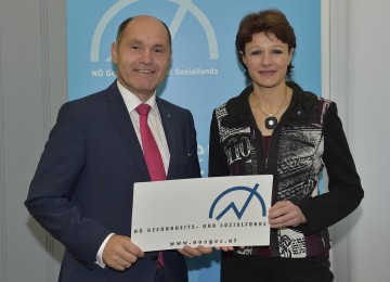 Landeshauptmann-Stellvertreter und NÖGUS-Vorsitzender Mag. Wolfgang Sobotka und Mag. Elfriede Riesinger, Geschäftsführerin NÖ Gesundheits- und Sozialfonds, informierten über aktuelle Entwicklungen im Gesundheitswesen.