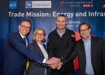 ecoplus-Aufsichtsratsvorsitzender Jochen Danninger, Landeshauptfrau Johanna Mikl-Leitner, Bürgermeister Vitali Klitschko und SECI-Exekutivkoordinator Michael Fazekas (v.l.n.r.)