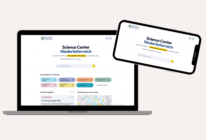 Science Center Niederösterreich – die online Plattform für Wissenschaft & Forschung