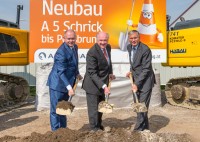 Spatenstich für Weiterbau der A5 zwischen Schrick und Poysbrunn