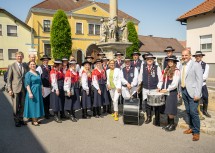 Die Kapelle des Musikvereins Au/Leithagebirge sorgte für die musikalische Umrahmung des Festaktes.