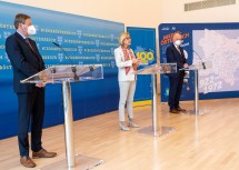 Bei der Pressekonferenz (von links): Landesrat Gottfried Waldhäusl, Landeshauptfrau Johanna Mikl-Leitner und LH-Stellvertreter Franz Schnabl.