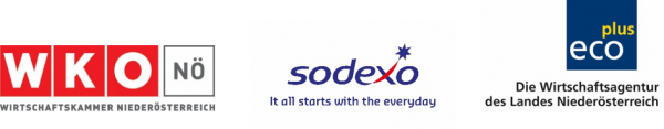 Logoleiste: Wirtschaftskammer NÖ, Sodexo und ecoplus