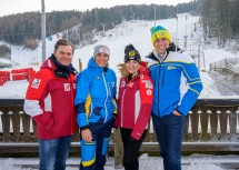 (v.l.n.r.) Herbert Mandl, Michaela Dorfmeister, Katharina Gallhuber, Landesrat Jochen Danninger