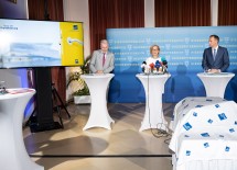 Klaus Schneeberger, Johanna Mikl-Leitner und Jochen Danninger bei der Pressekonferenz (v.l.n.r.)