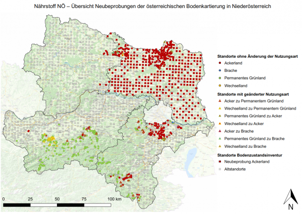 Nährstoffübersicht in niederösterreichischen Böden