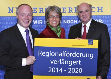Pressekonferenz mit Landeshauptmann Dr. Erwin Pröll: \"Regionalförderung wird verlängert\"