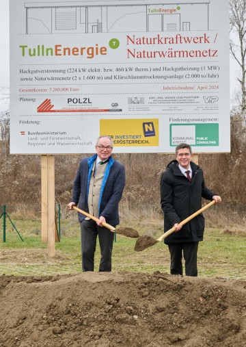 LH-Stellvertreter Stephan Pernkopf und Bürgermeister Peter Eisenschenk