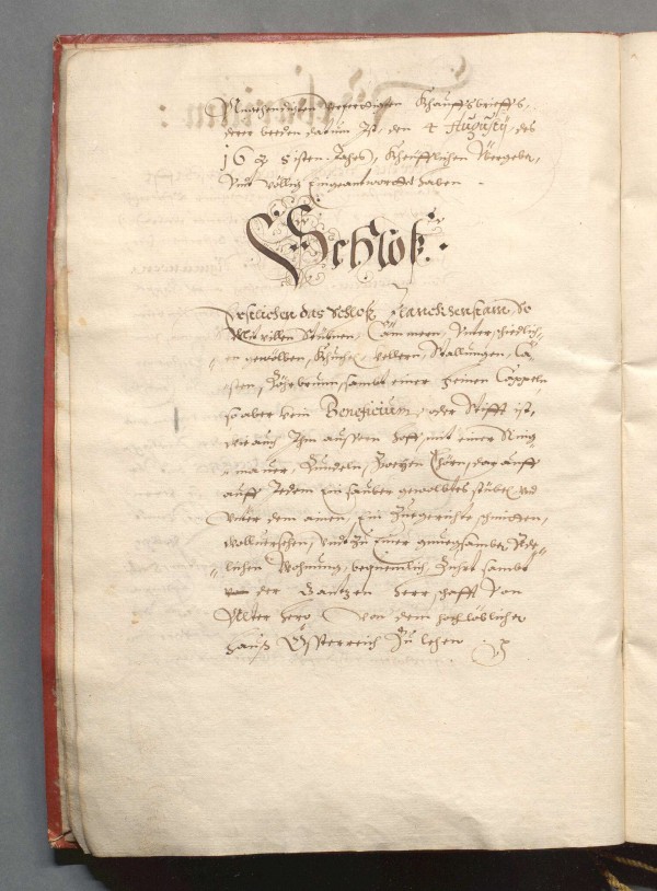 Eine Seite der Handschrift