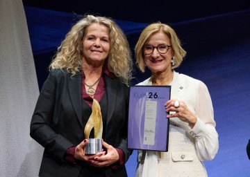 Johanna Doderer wurde der Würdigungspreis in der Kategorie Musik verliehen.