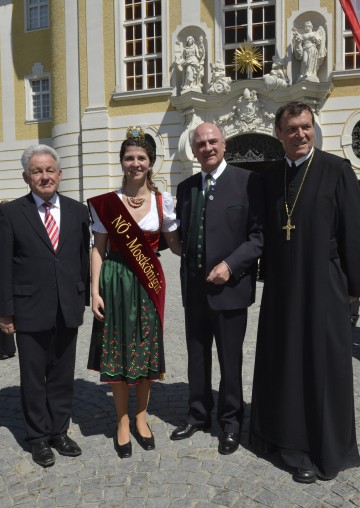 Ausstellungseröffnung im Stift Seitenstetten mit Landeshauptmann Dr. Erwin Pröll und Landeshauptmann Dr. Josef Pühringer