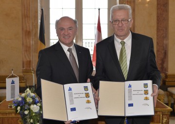 Landeshauptmann Dr. Erwin Pröll mit Ministerpräsident Winfried Kretschmann