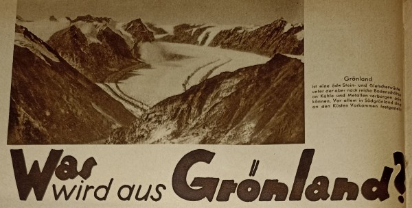 Grönland, eine Stein- und Gletscherwüste. Foto: „Die Welt im Bilde“, 1927