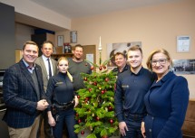 Landeshauptfrau Johanna Mikl-Leitner besuchte gemeinsam mit Landtagsabgeordneten Stadtrat Christoph Kaufmann und Bürgermeister Stefan Schmuckenschlager die Polizeiinspektion Klosterneuburg.