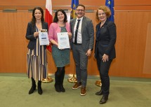 Foto Waldviertler Kernland (v.l.n.r.): Pia Baresch, Doris Maurer, Christian Seper und Senioren-Landesrätin Christiane Teschl-Hofmeister.