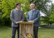 Sprachen über die Notwendigkeit der Bewässerung in der Landwirtschaft: Lorenz Mayr und Stephan Pernkopf.