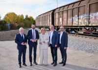 Gleislückenschluss im ecoplus Wirtschaftspark IZ NÖ-SÜD fertiggestellt Gleislückenschluss im ecoplus Wirtschaftspark IZ NÖ-SÜD fertiggestellt