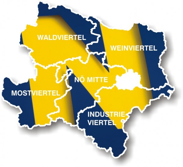 Overview of the Lower Austrian "Quarters"