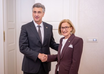 Arbeitstreffen von Landeshauptfrau Johanna Mikl-Leitner mit dem Premierminister von Kroatien, Andrej Plenkovic.