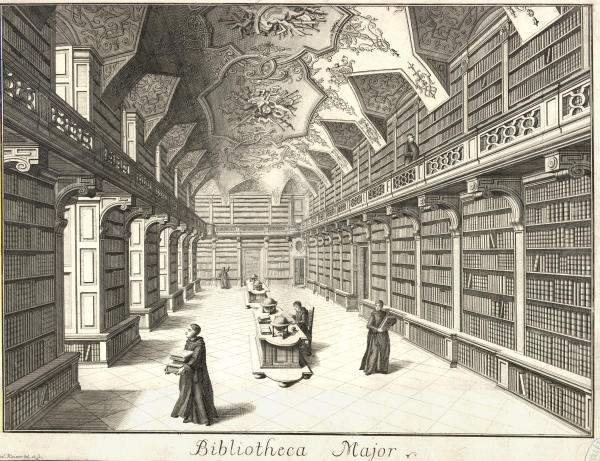 Kupferstich, Beschriftet: Bibliotheca Major (1742-1745)