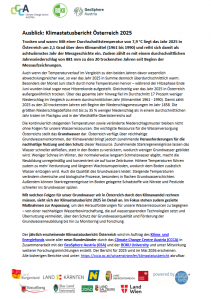 Teaser Klimastatusbericht 2025