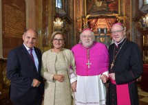 Nationalratspräsident Wolfgang Sobotka, Landeshauptfrau Johanna Mikl-Leitner, Nuntius Peter Stephan Zurbriggen, Diözesanbischof Alois Schwarz (von links nach rechts).