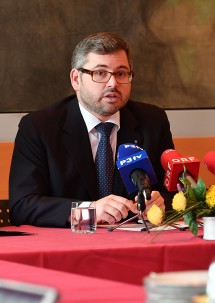 Landesrat DI Ludwig Schleritzko bei seiner ersten Pressekonferenz im NÖ Landhaus