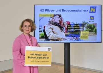 47 Millionen Euro für Pflegescheck für pflegebedürftige Landsleute: Landesrätin Christiane Teschl-Hofmeister informierte über Zahlen, Daten und Fakten 
