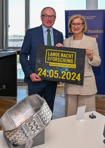 Landeshauptfrau Johanna Mikl-Leitner und LH-Stellvertreter Stephan Pernkopf.