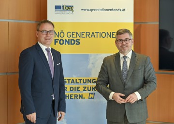 Landesrat Ludwig Schleritzko (rechts) und FIBEG-Geschäftsführer Johannes Kern